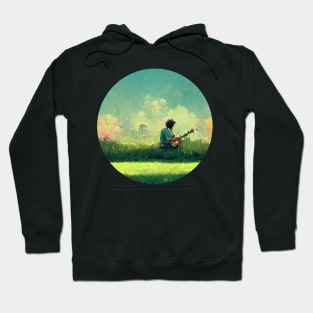 Strumming in the grass Hoodie